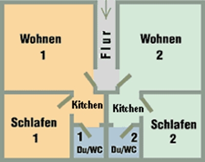 Ferienwohnungen Schmidt: Grundriß EG