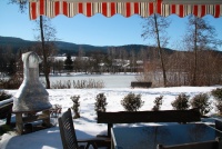 Wohnzimmer mit Aussicht zum See Haus 23 EG