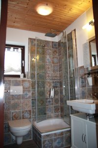Duschbad mit Regendusche und Retro 23 links